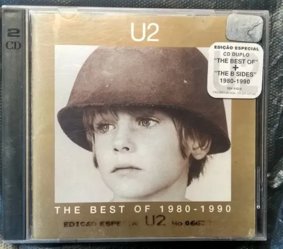 CD ORIGINAL DUPLO U2 - The Best Of" e "The B Sides" de 1980 a 1990.