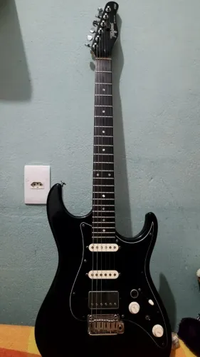 Guitarra Tagima Brasil Stella Bk Df/bk- Aceito Trocas  