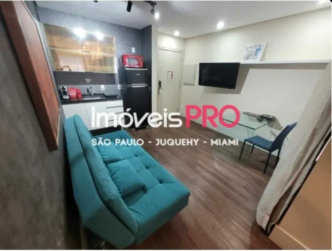 STUDIO - 35M² - MOBILIADO - 1 VAGA DE GARAGEM