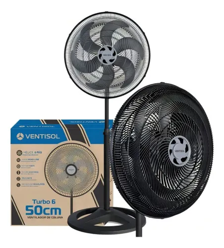 Ventilador de Coluna Ventisol Turbo 6 50cm 6pás
