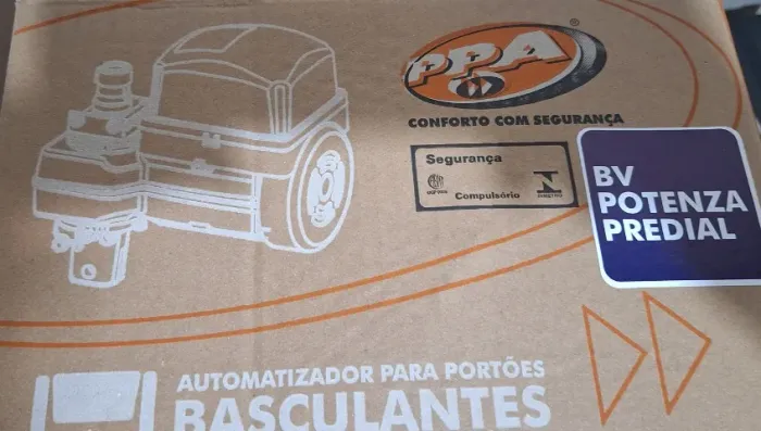 KIT MOTOR E ACIONAMENTO PARA PORTÃO BASCULANTE