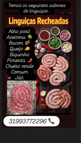 Linguiça caseira recheada 