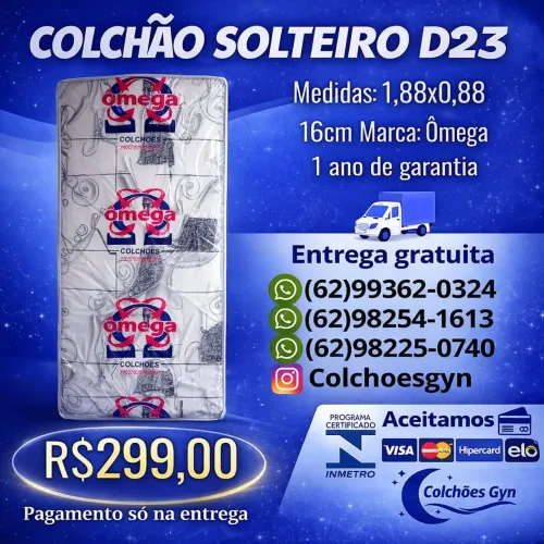 Colchão solteiro D23 16cm