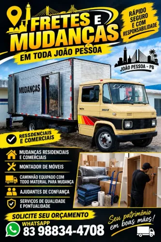 Fretes e mudanças (Toda João pessoa)