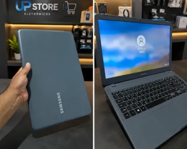 Notebook samsung - semi novo, 256gb ssd + 1 tera, 8gb ram, 15.6 pol, garantia