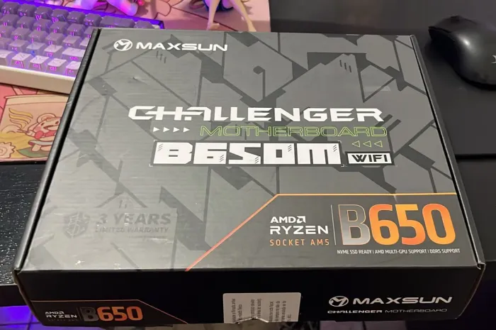 B650m Maxsun Challenger semi nova na caixa