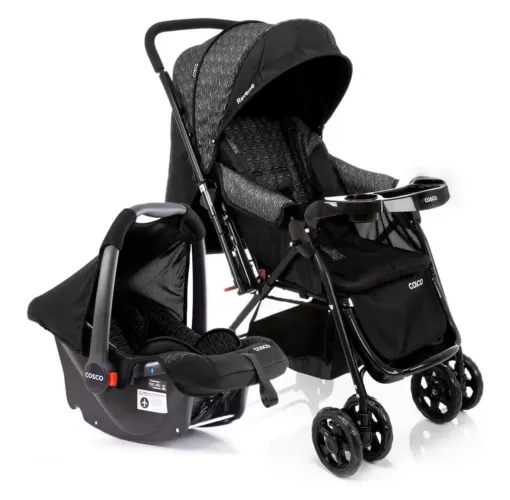 Carrinho + Bebe Conforto - Cosco Kids