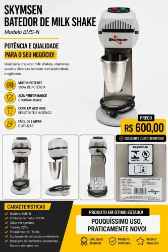 Skinsem Batedor de Milk Shake