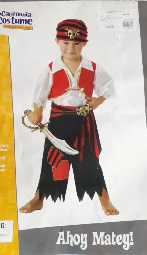 Fantasia infantil de pirata, 4 a 6 anos