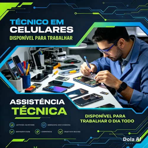 TÉCNICO EM CELULARES DISPONÍVEL PARA SUA ASSISTÊNCIA