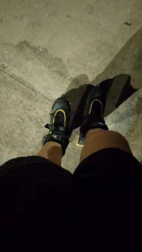 Patins semi usado regulavel