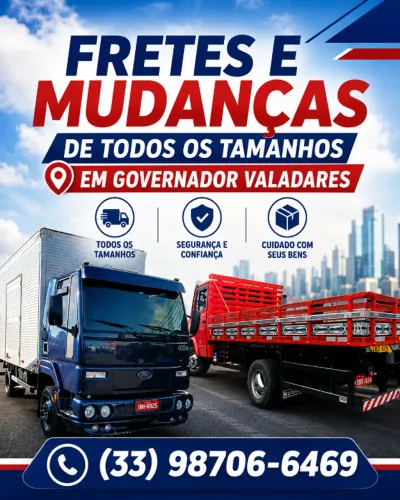 Mudança e Frete Grandes e Pequenas
