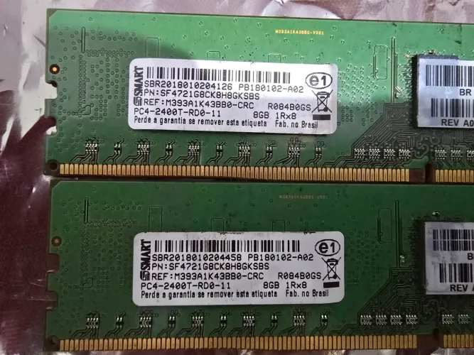 Kit Memória de servidor 16GB (2x8GB) Smart DDR4 ECC RDIMM 2400MHz Compatível X99