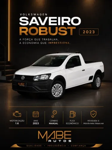 Volkswagen Saveiro Robust 1.6 Total Flex 8V 2023