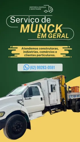 ? Precisando de caminhão Munck para içamento, carga, descarga e transporte de equipamento
