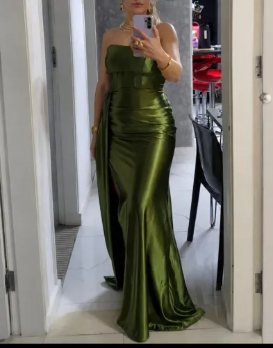 Vestido Verde Oliva, madrinha/ festas/ formatura tamanho 40