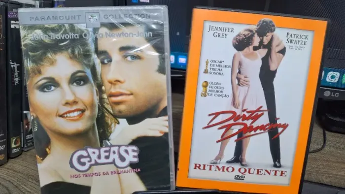 DVD Dirt Dancing e DVD Grease Nos Tempos da Brilhantina