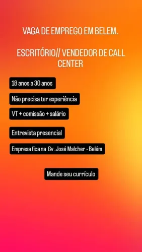 Vaga de emprego 