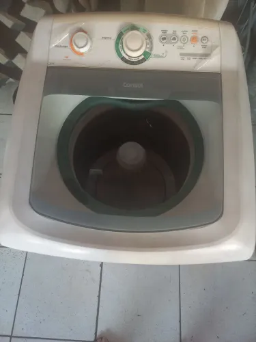 Máquina de lavar Cônsul 10k 220w, gabinete de fibra.