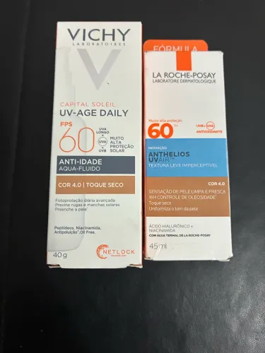 Kit Protetor Solar Facial Cor 4.0 - Vichy + La Roche-Posay (Novos e Lacrados)