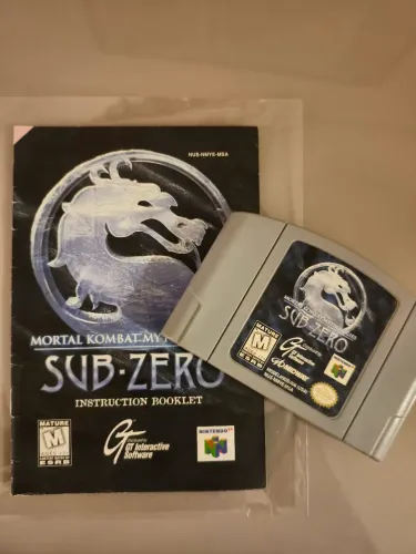 Mortal Kombat Mythologies Sub-Zero N64 Original + Manual de Instruções