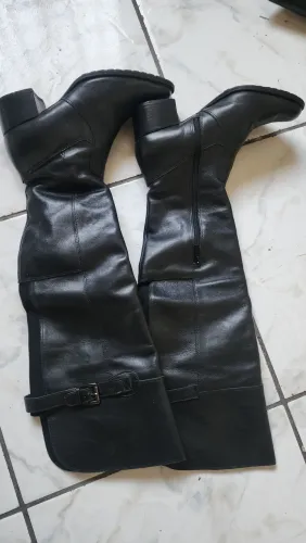 Bota Zariff Couro Legítimo Over the Knee