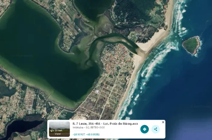 Terreno  particular 360m² na Barra de Ibiraquera: 97m da Lagoa e 400m do Mar - Aterrado
