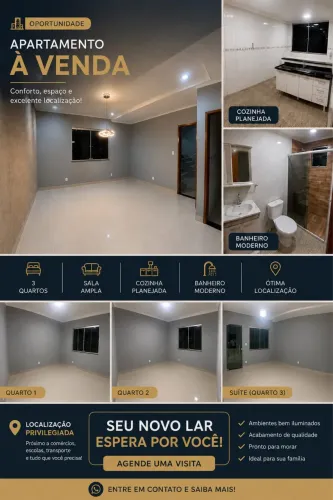 ? Apartamento 3 Quartos à Venda - Jardim Pérola