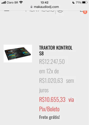 Vendo TRAKTOR CONTROL S8 tá mais de 10.000 reais uma nova