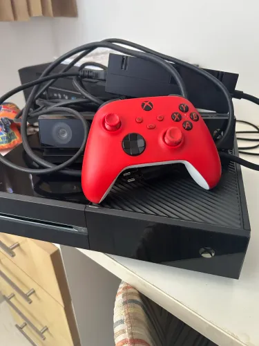 Xbox one fat+controle customizado+kinect+fonte