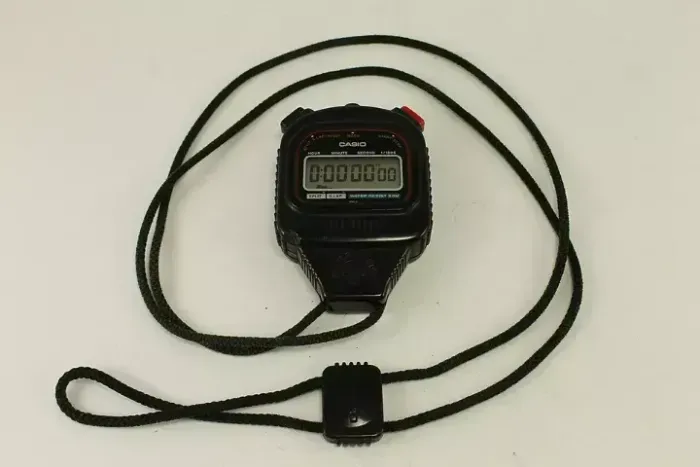 Cronômetro Casio Hs 10w - Perfeito Com Caixa E Manual