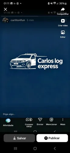 Carreto $250 / 24 horas 