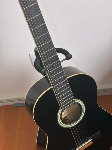 Violão Harmonics preto + suporte, capotraste e palheta