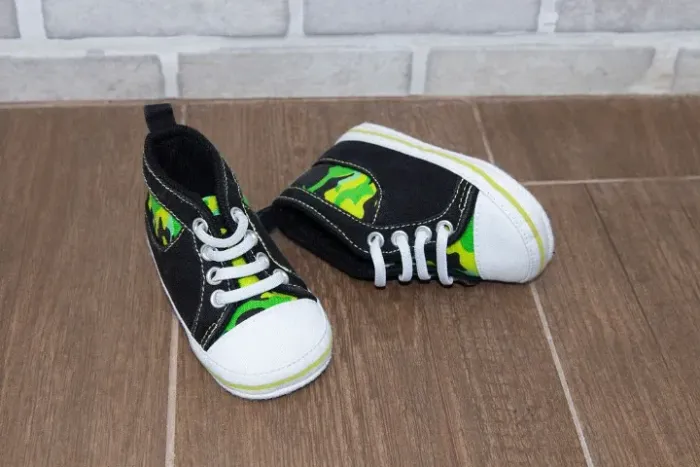 Tênis sapatinho infantil bebê cano alto 