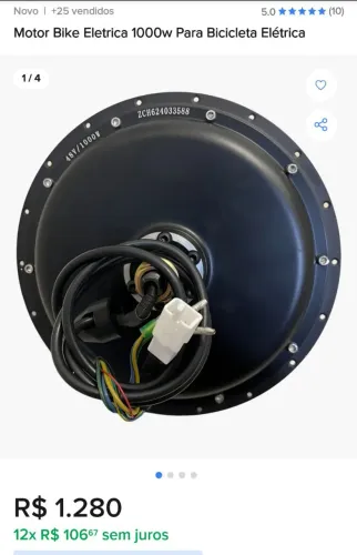 Motor elétrico 48v 1000W 