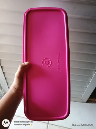 TUPPERWARE SUPER CAIXA ROSA 4,3L- HORTALIÇAS E LEGUMES.(ORIGINAL! NOVÍSSIMA!)