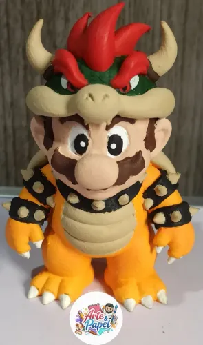 Action figure Mario fantasiado de Bowser 