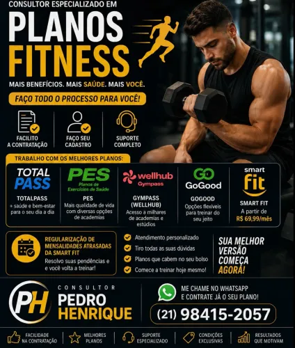 Consultor Especializado | Smart Fit | TotalPass | Wellhub (Gympass) | PES | GoGood