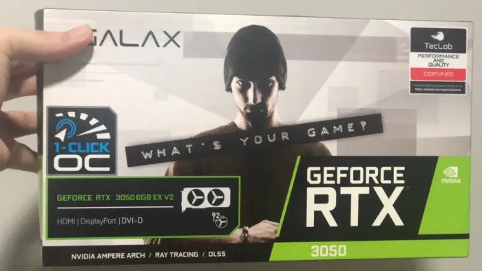 rtx 3050 galax 6gb novíssima