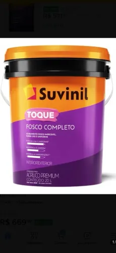 Toque fosco completo sivinil 20L(balde)