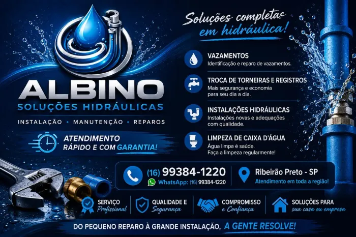 Encanador - Reformas, Manutenções, Reparos