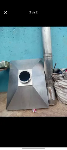 Vende se coifa de restaurante completa com chaminé valor 800 em.inox 