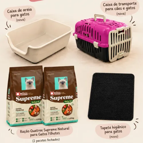 Artigos para Gatos. Caixa de transporte, caixa de areia e etc.