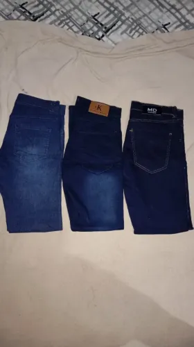 Kit com 3 Calças Jeans Masculinas Tamanho 38 - Calvin Klein + MD + Jeans ?