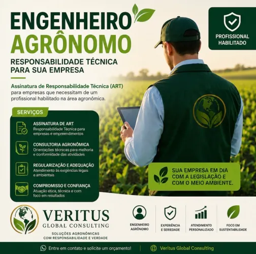 Engenheiro Agrônomo - responsabilidade técnica