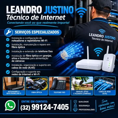 Serviços de rede e internet e telefonia