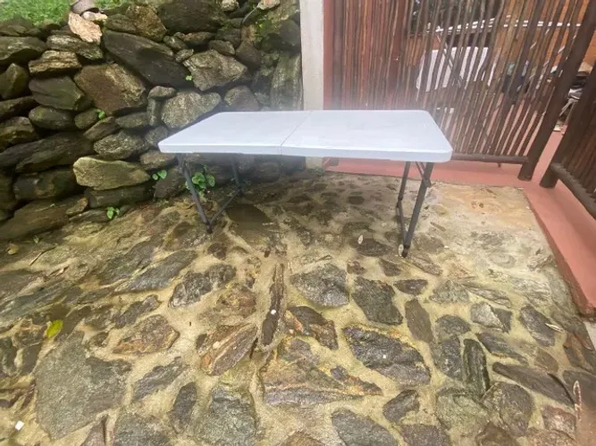 mesa camping dobrável/maleta
