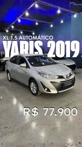 Toyota Yaris XL Sedan 1.5 Flex 16V 4P Aut. 2019