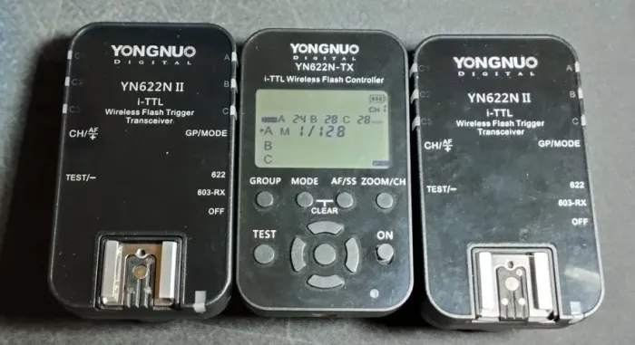 Radio flash e controlador Youngnuo YN622N-II e YN622N-TX para Nikon