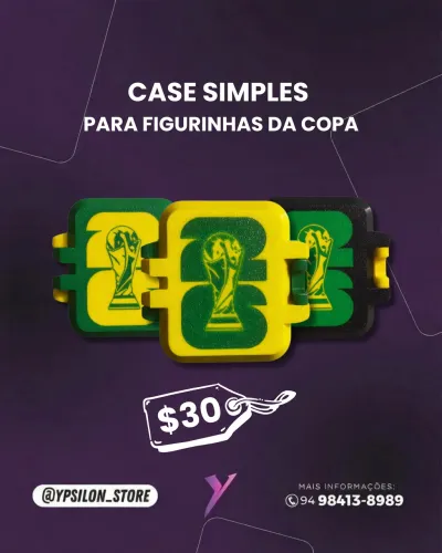 Case Simples Figurinha Copa